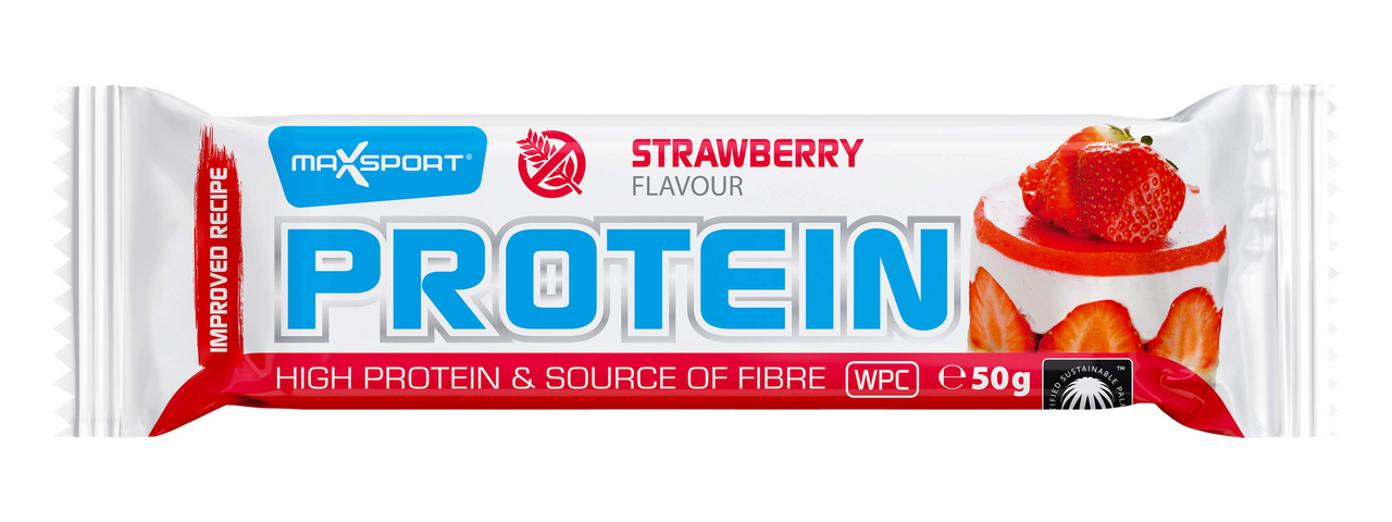 MAX SPORT Protein tyčinka bezlepková jahoda 50 g