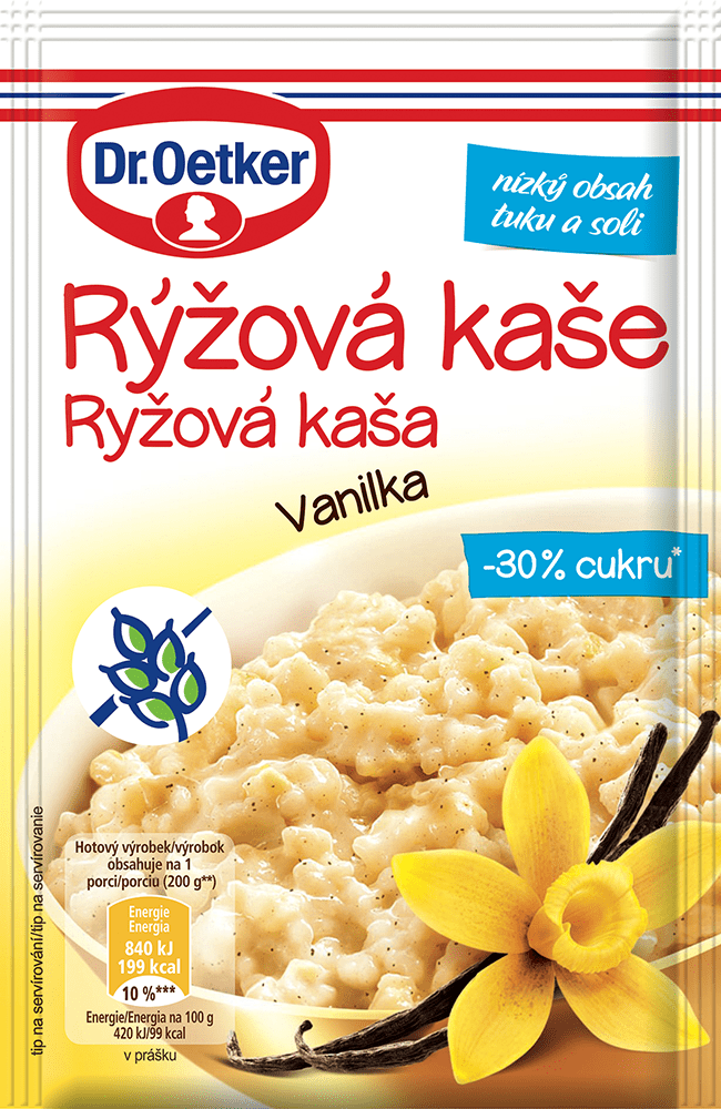 Dr. Oetker Ryžová kaša bezlepková vanilka 50 g