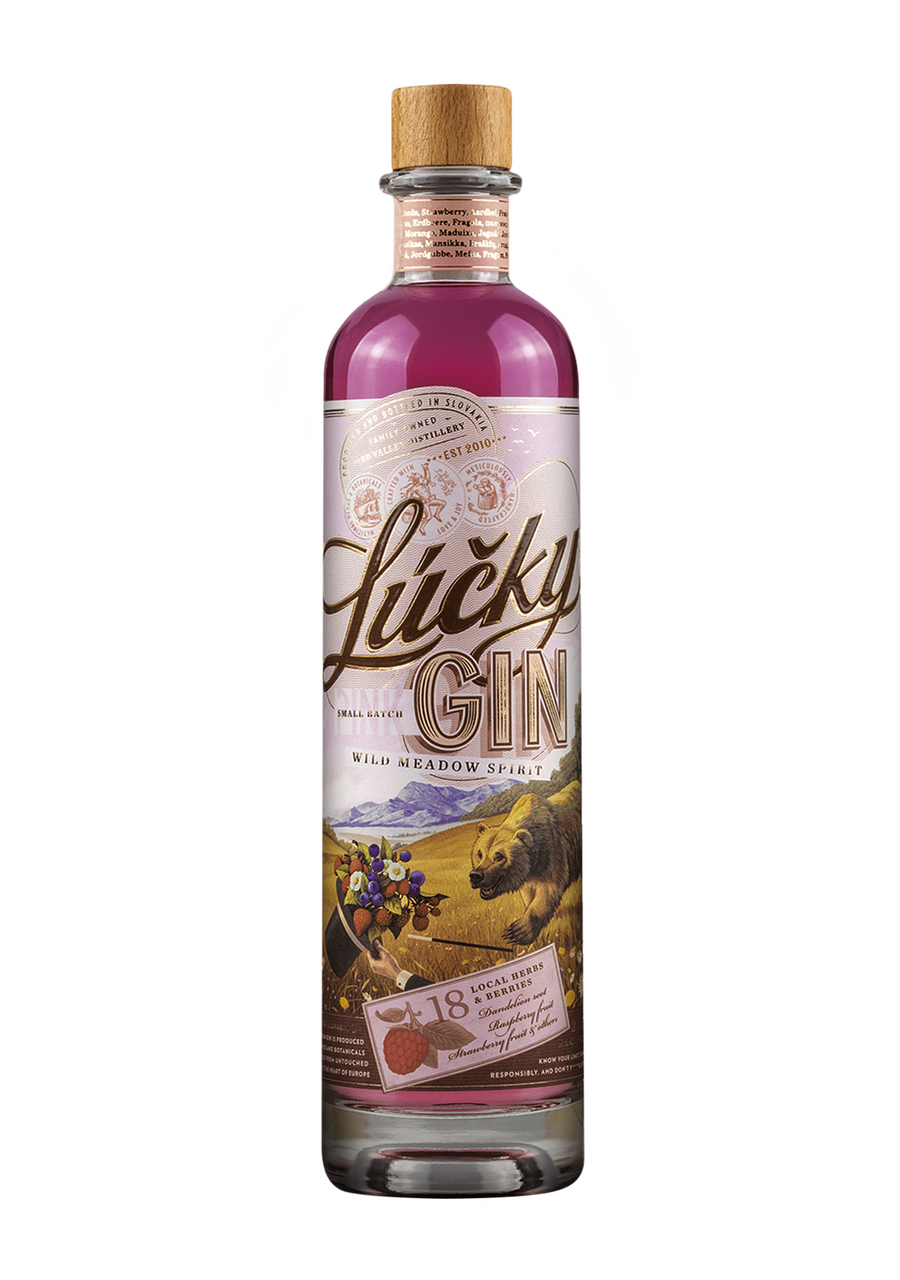 Lúčky Pink Gin 37,5% 700 ml