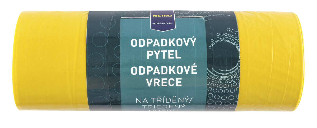 METRO PROFESSIONAL Vrecia na odpad 120 l žlté 25 ks