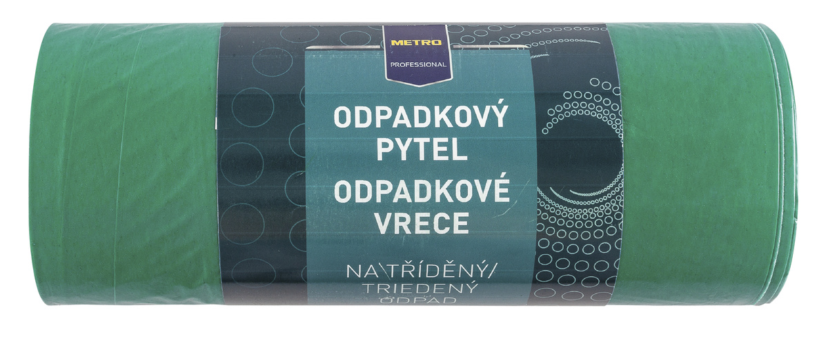 METRO PROFESSIONAL Vrecia na odpad 120 l zelené 25 ks