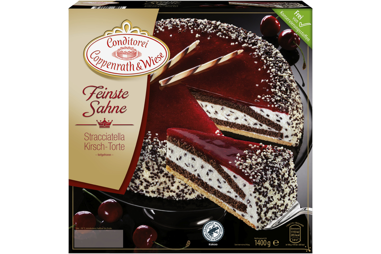COPPENRATH & WIESE Stracciatellovo - višňová torta mraz. 1400 g