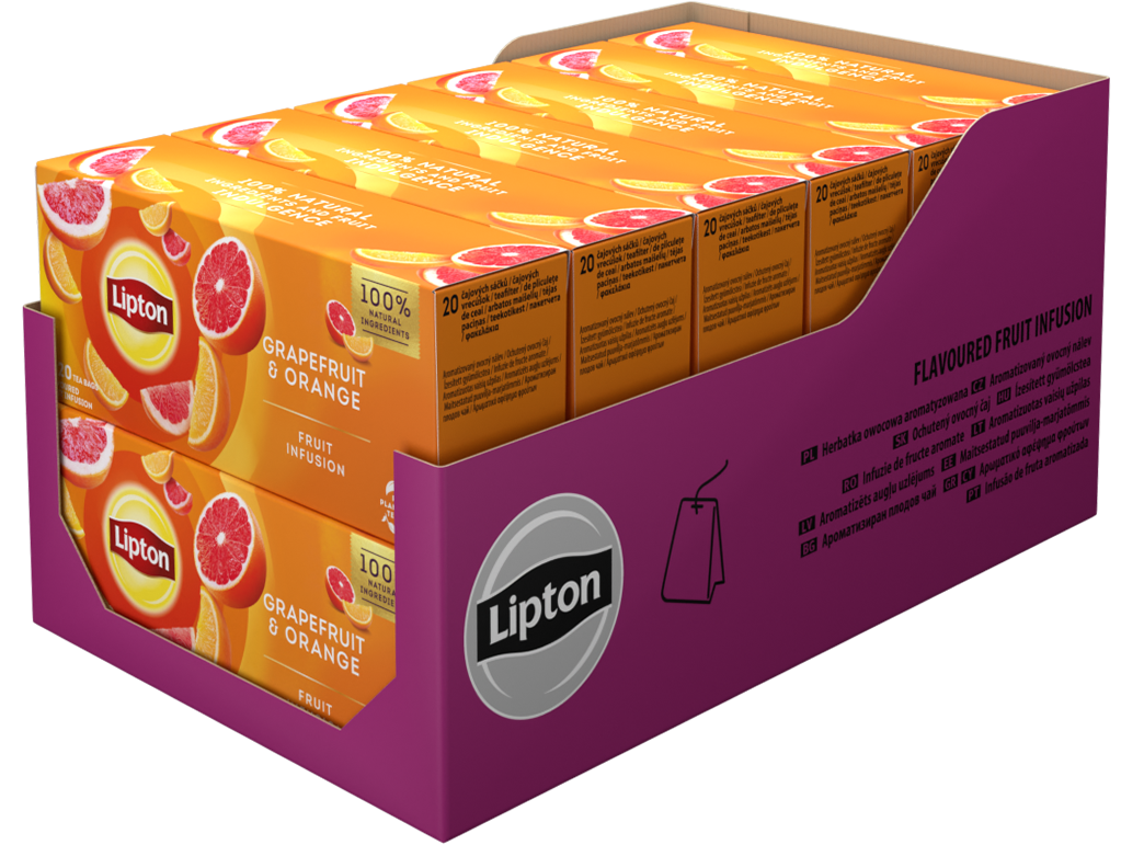 Lipton Fruit Infusion grapefruit a pomaranč 20 x 1,7 g