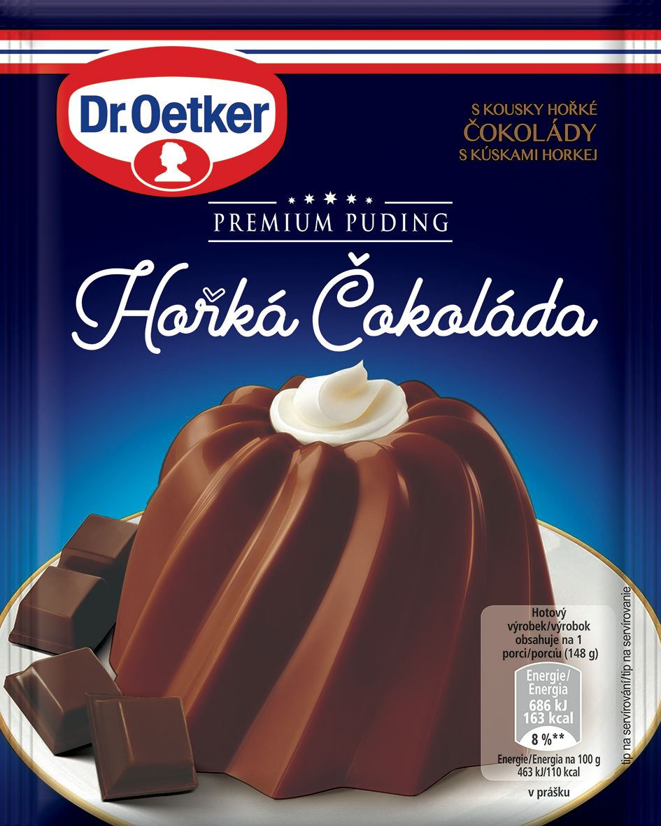 Dr. Oetker Premium Puding horká čokoláda 52 g