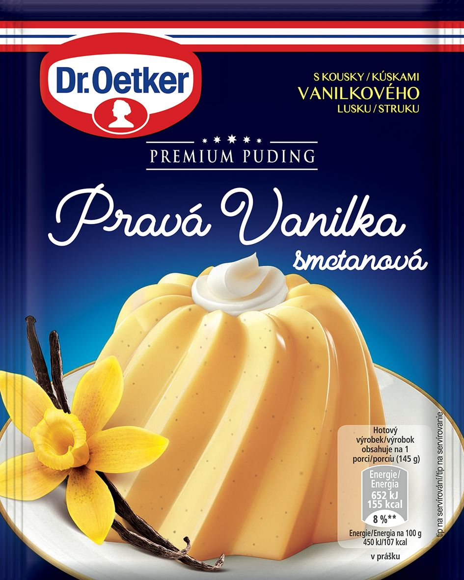 Dr. Oetker Premium Puding vanilka smotanová 40 g