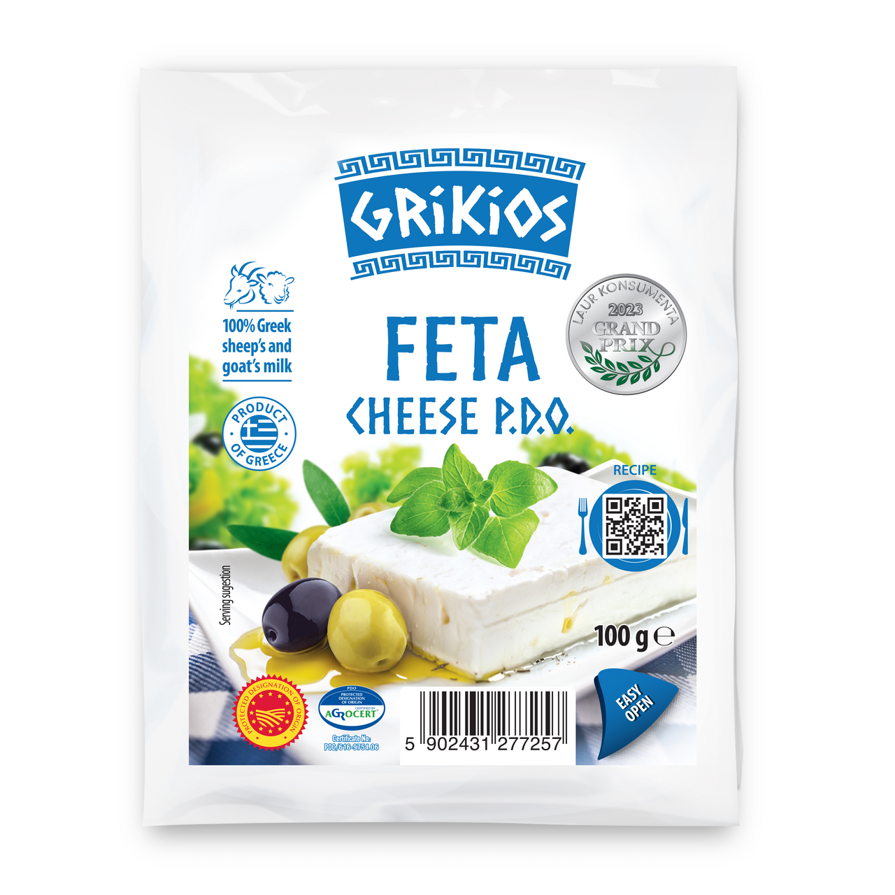 GRIKIOS Feta syr P.D.O. chlad. 100 g
