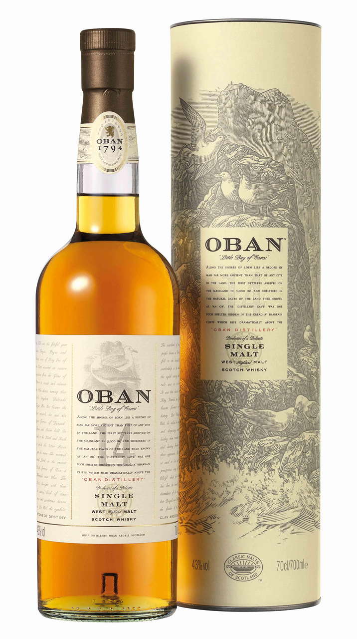 OBAN Single Malt whisky 14 y.o. 43% 700 ml tuba