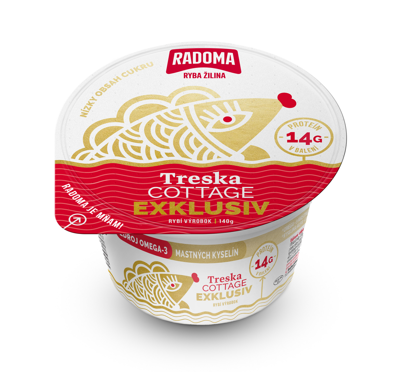 RADOMA Treska Exklusiv s cottage chlad. 140 g