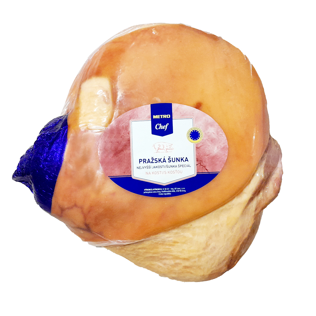 METRO Chef Pražská šunka s kosťou chlad .váž. cca 11 kg