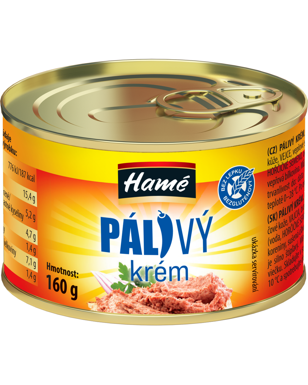 Hamé Paštéta pálivý krém 10 x 160 g