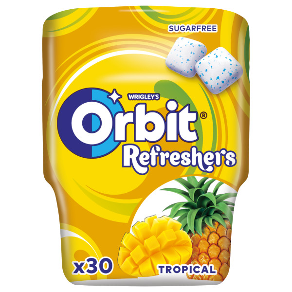 Orbit Refresher Tropical žuvačky 67 g