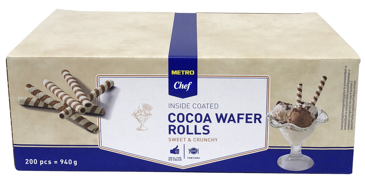 METRO Chef Trubičky pruhované 200 ks 940 g