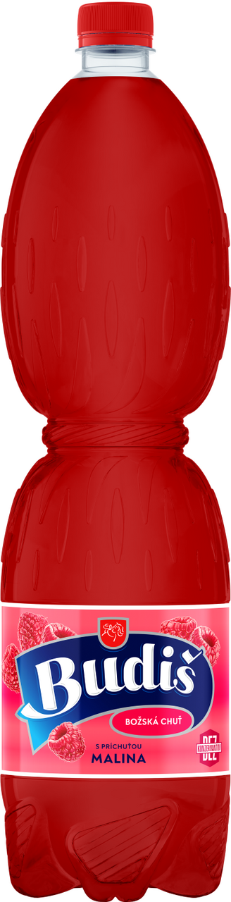 Budiš minerálna voda malina 6 x 1,5 l vratná PET fľaša