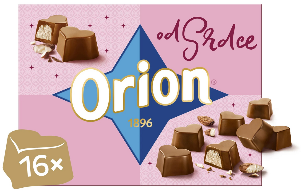 Orion Od srdca bonboniéra 142 g