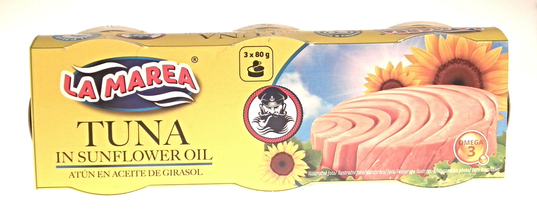 La Marea Tuniak v slnečnicovom oleji 3 x 80 g