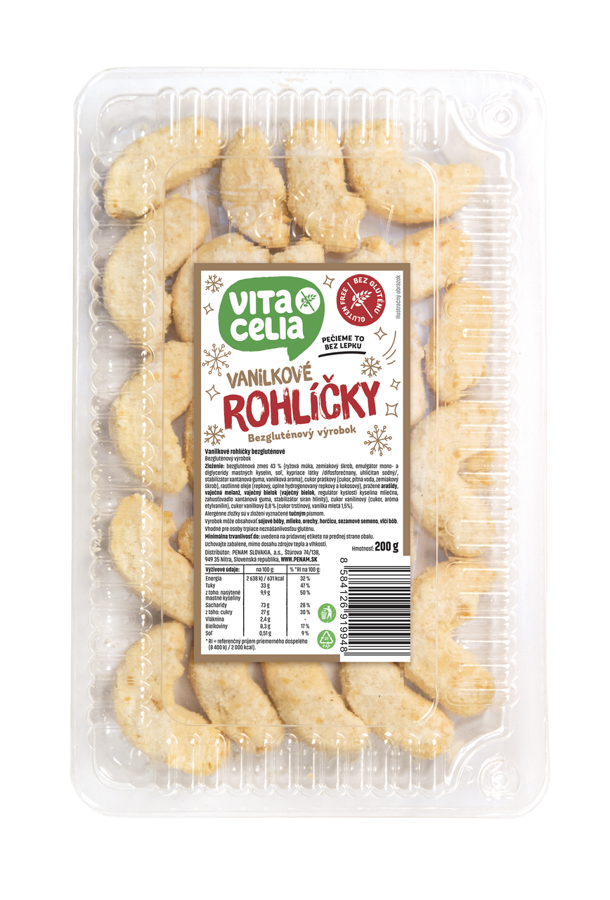 Vita Celia Vanilkové rohlíčky bezgluténové 200 g