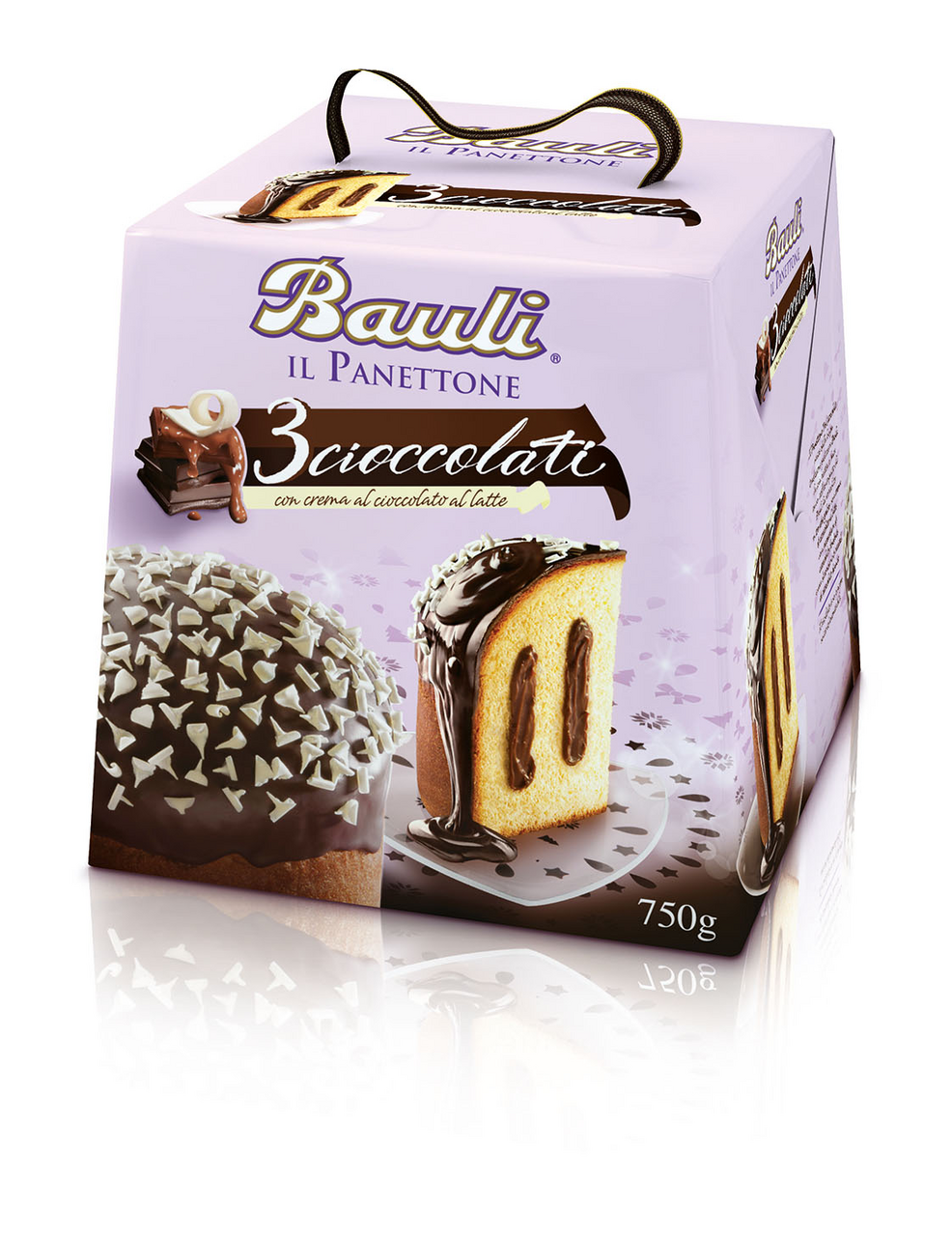 Bauli il Panettone 3 čokolády 750 g