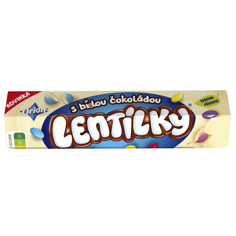 Orion LENTILKY biela čokoláda 24 x 34 g