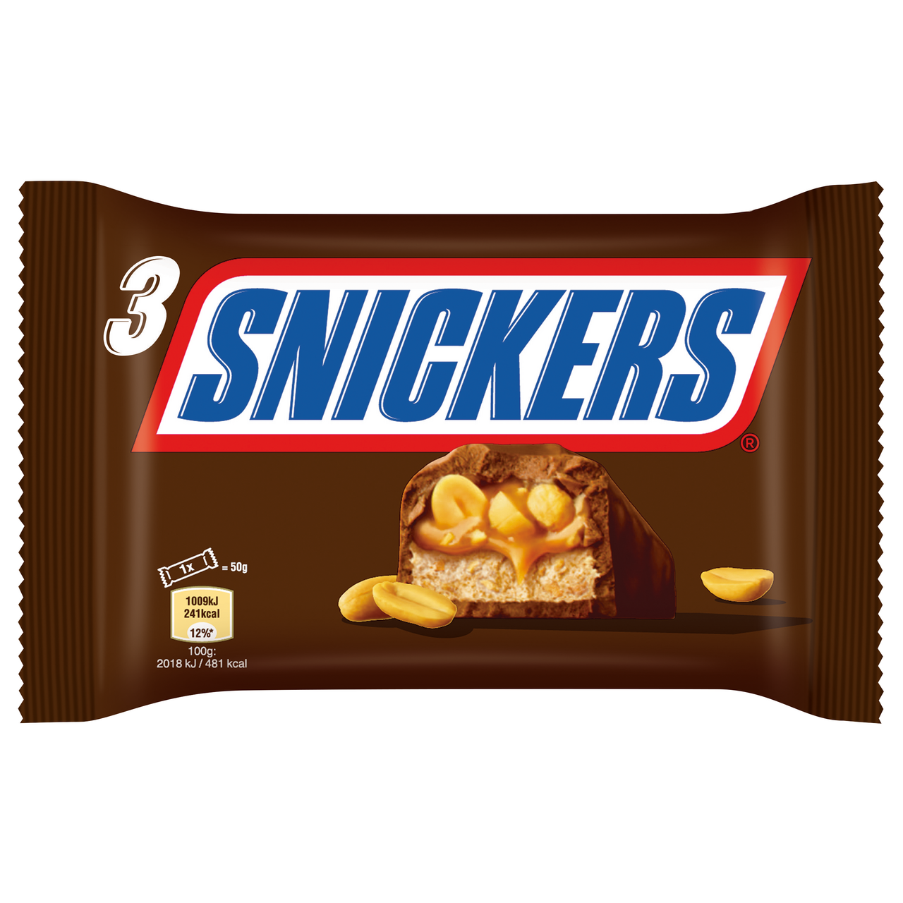 SNICKERS tyčinky (3 x 50 g) 150 g