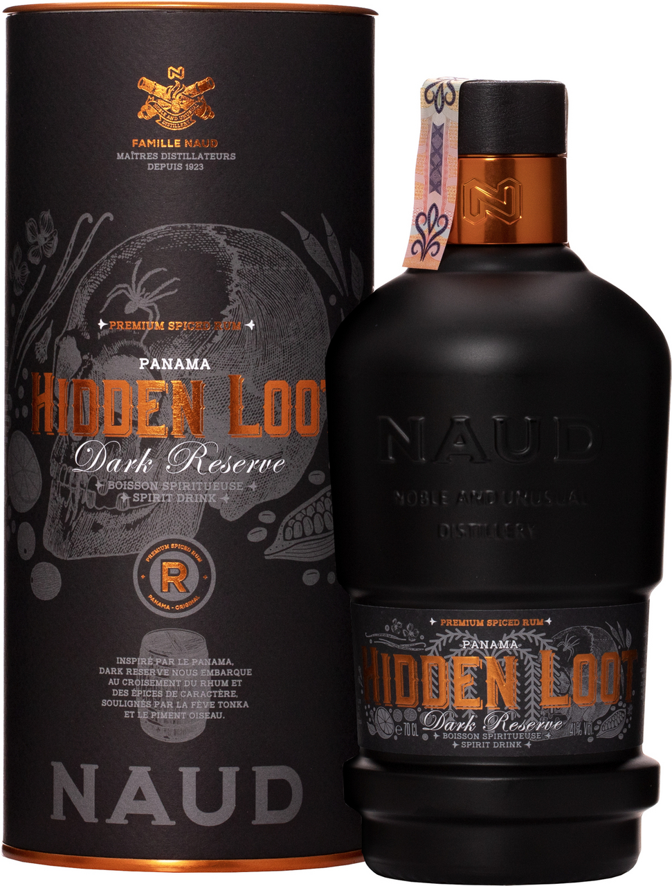 NAUD Hidden Loot dark 41% 700 ml darčekové balenie