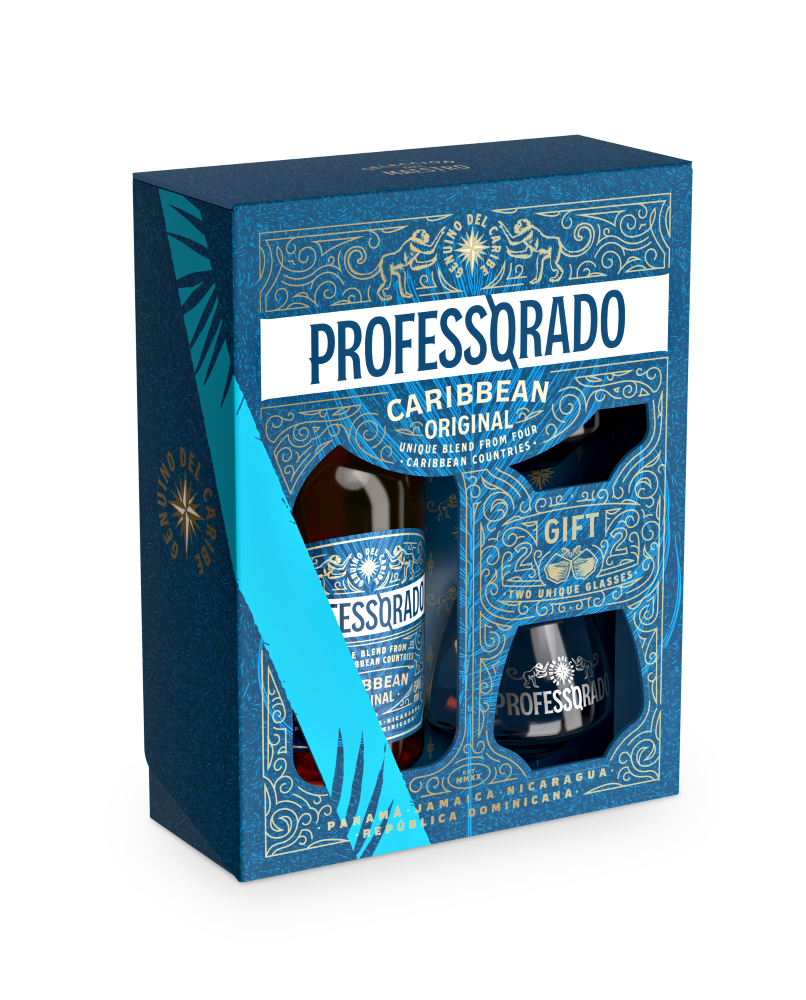 PROFESSORADO Original rum 38% 500 ml + poháre 2 ks