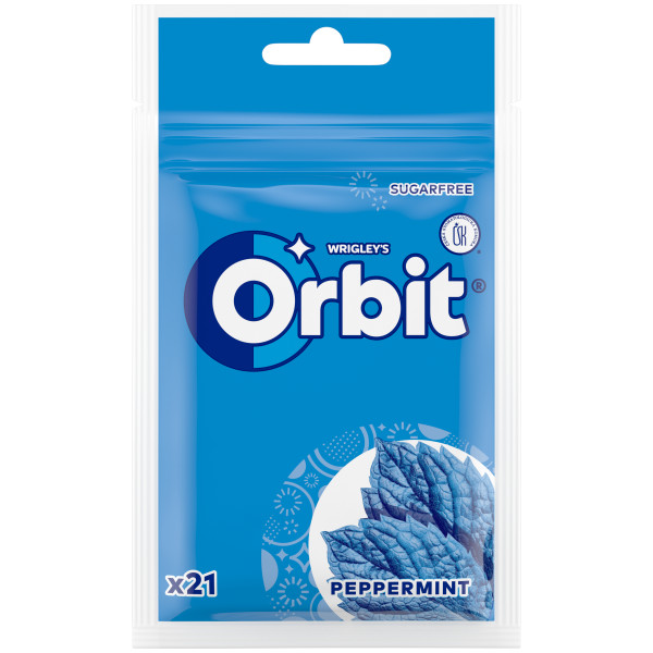 Orbit Žuvačky dražé peppermint vrecko 29 g