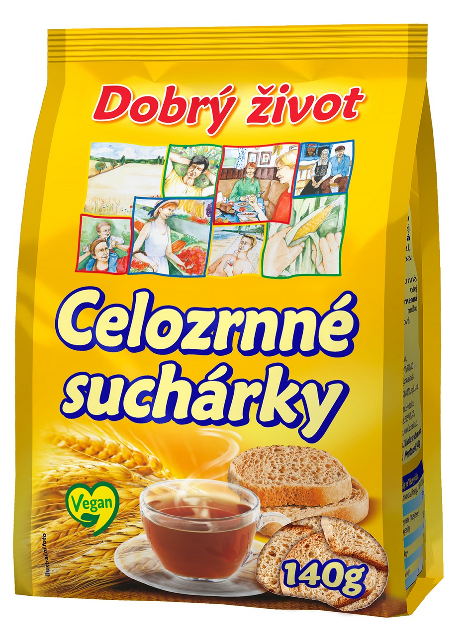 BONAVITA Celozrnné suchárky 140 g