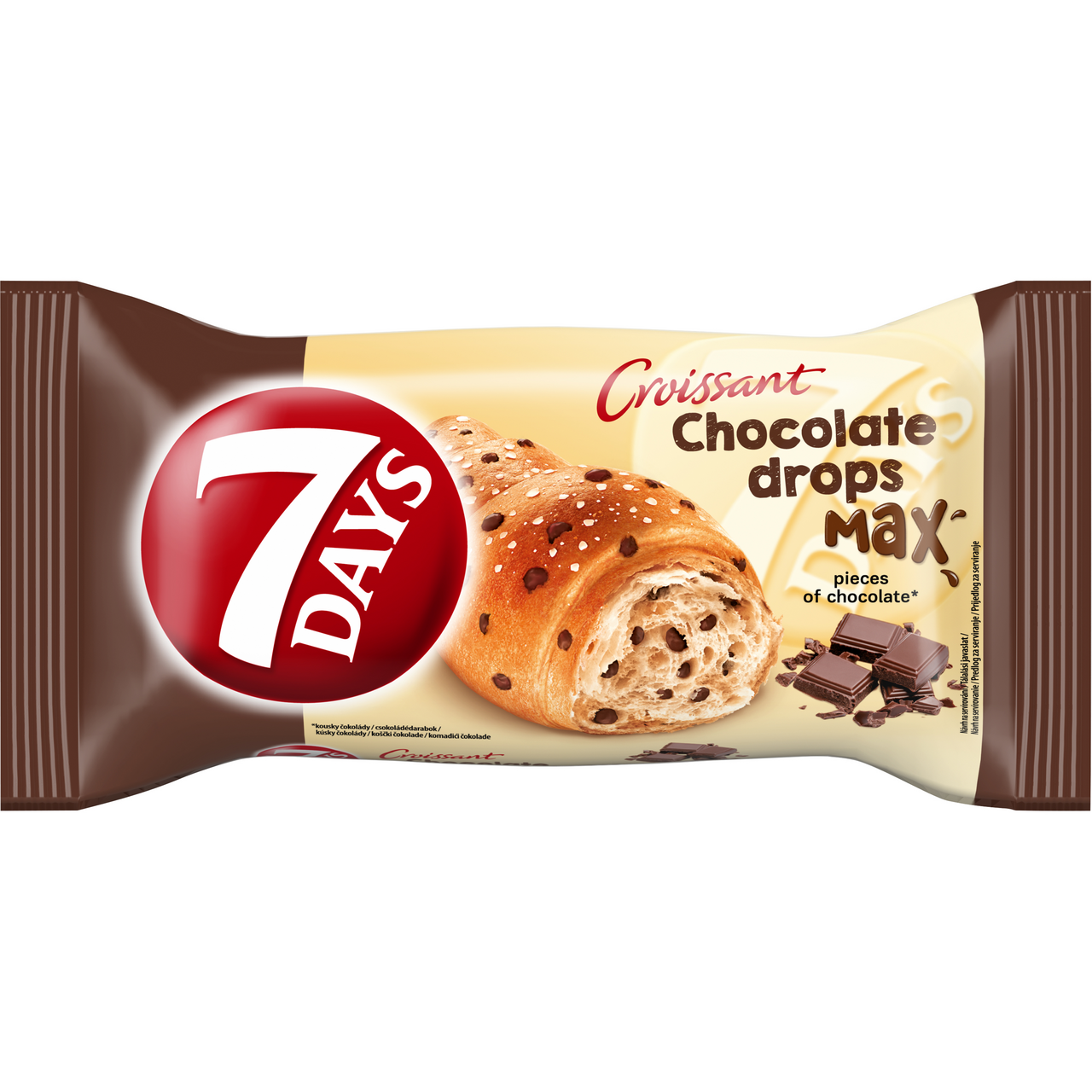 7 DAYS Max Croissant s kúskami čokolády 70 g