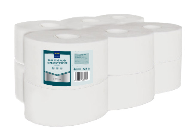 METRO PROFESSIONAL Jumbo Toaletný papier recyklovaný 19x 120 m 2-vrstvový 12 ks
