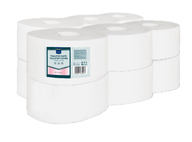 METRO PROFESSIONAL Jumbo Extra Toaletný papier 19x 115 m 2-vrstvový 12 ks