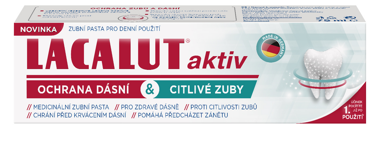 LACALUT Aktiv citlivé zuby zubná pasta 75 ml