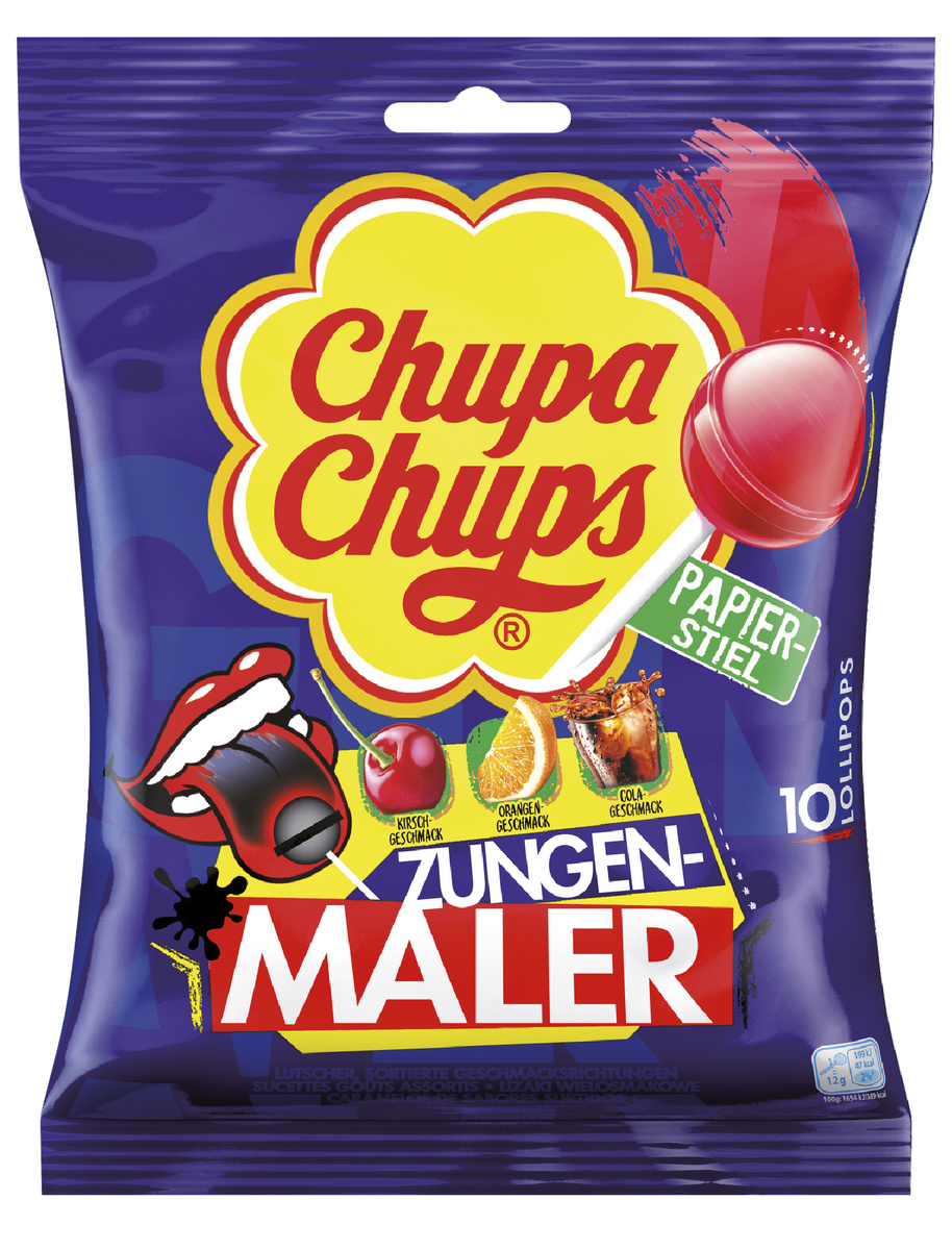 Chupa Chups Lízanky farbiace 120 g