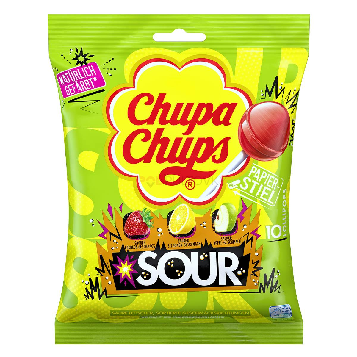 Chupa Chups Lízanky kyslé 120 g