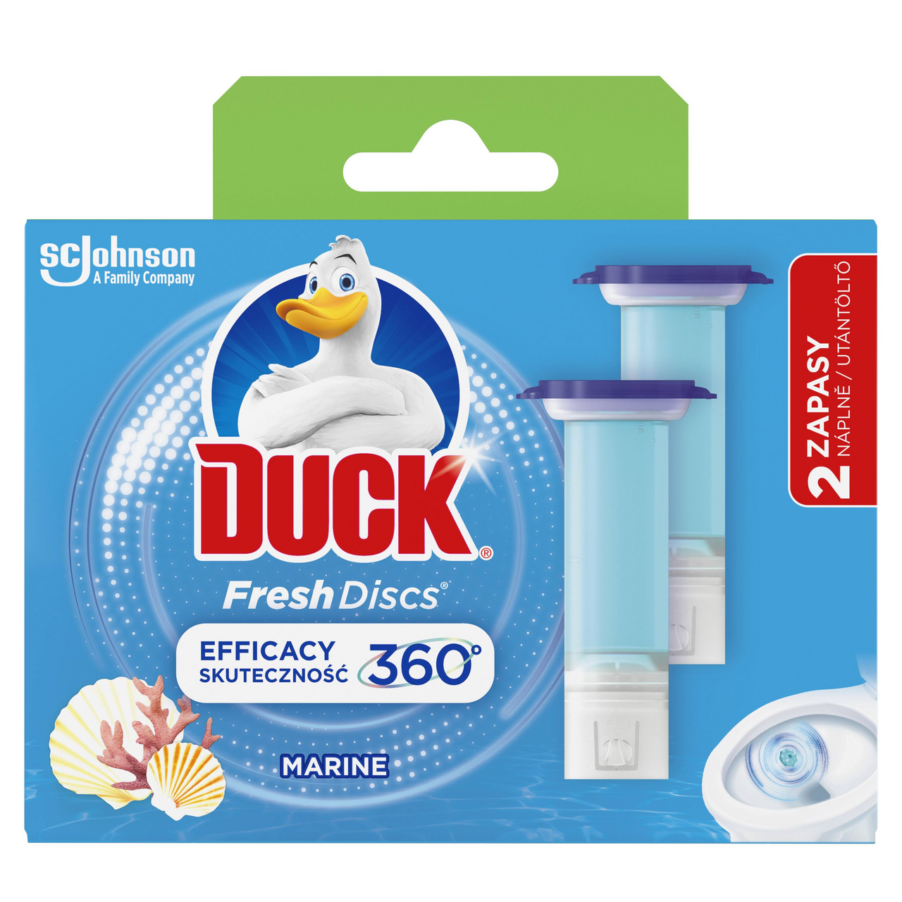 Duck Fresh Discs čistič WC náhradná náplň marine 2x 36 ml