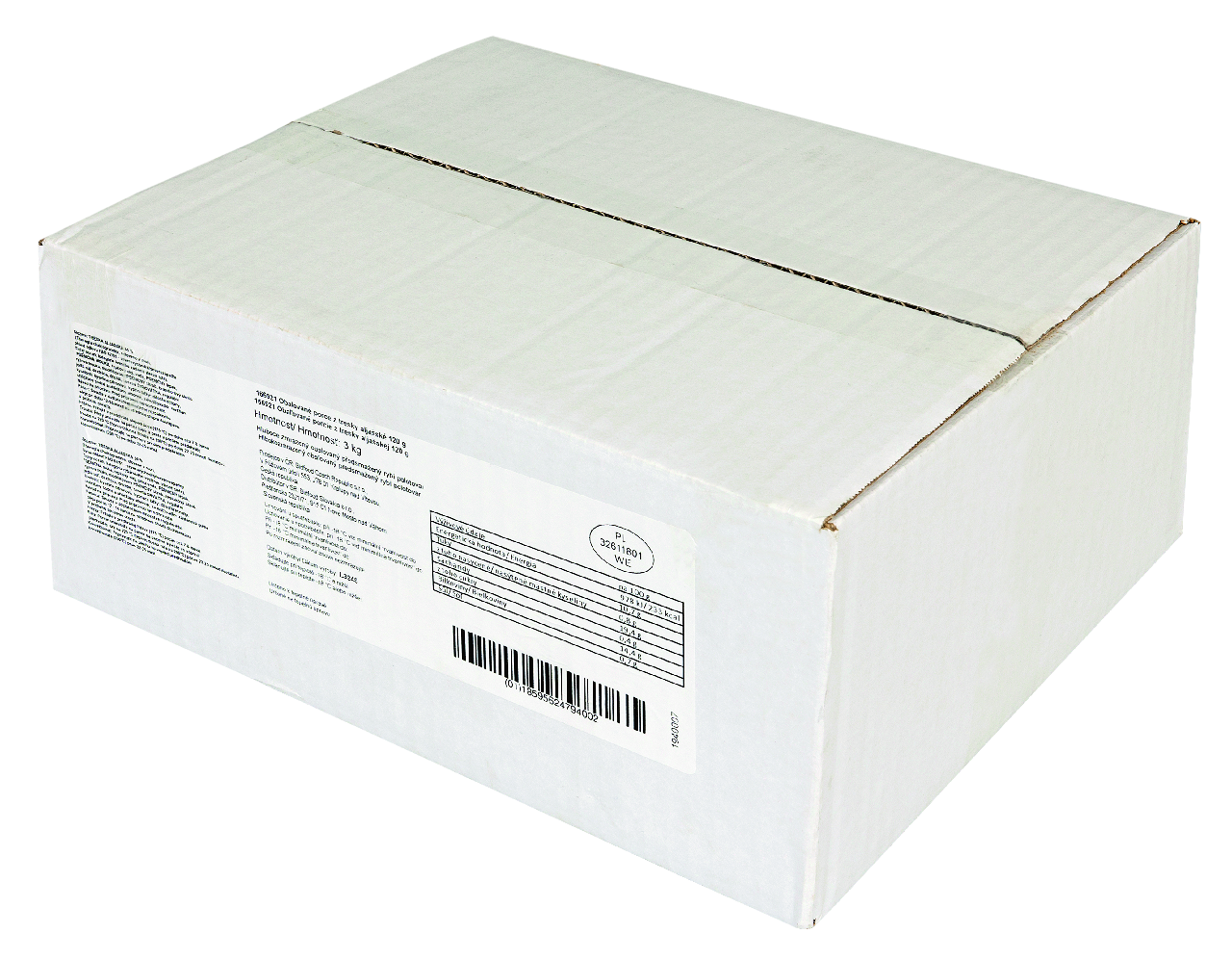 Obaľované porcie z tresky mraz. 25x 120 g