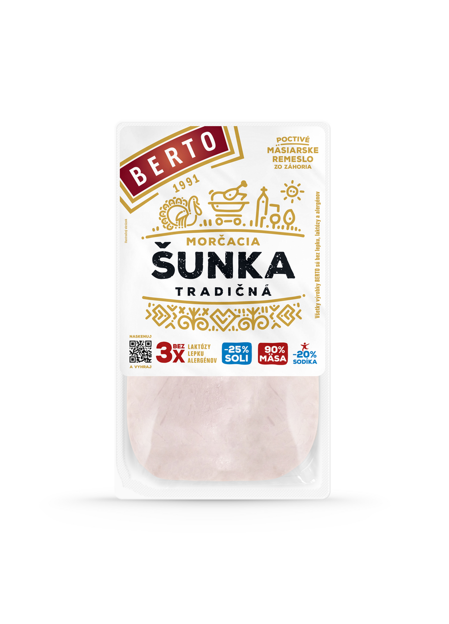 BERTO Šunka morčacia tradičná chlad. 100 g