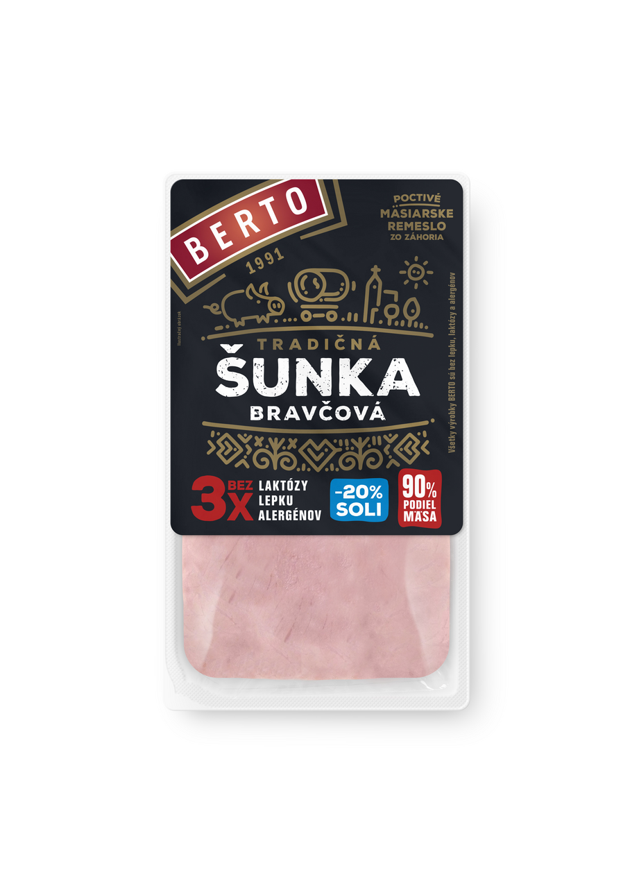 BERTO Šunka bravčová tradičná chlad. 100 g