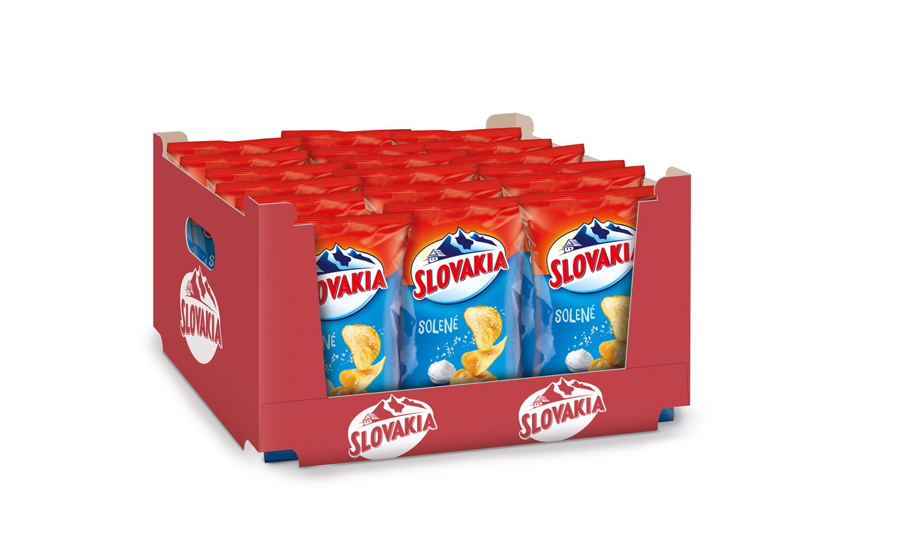 SLOVAKIA Chips solené 18 x 60 g