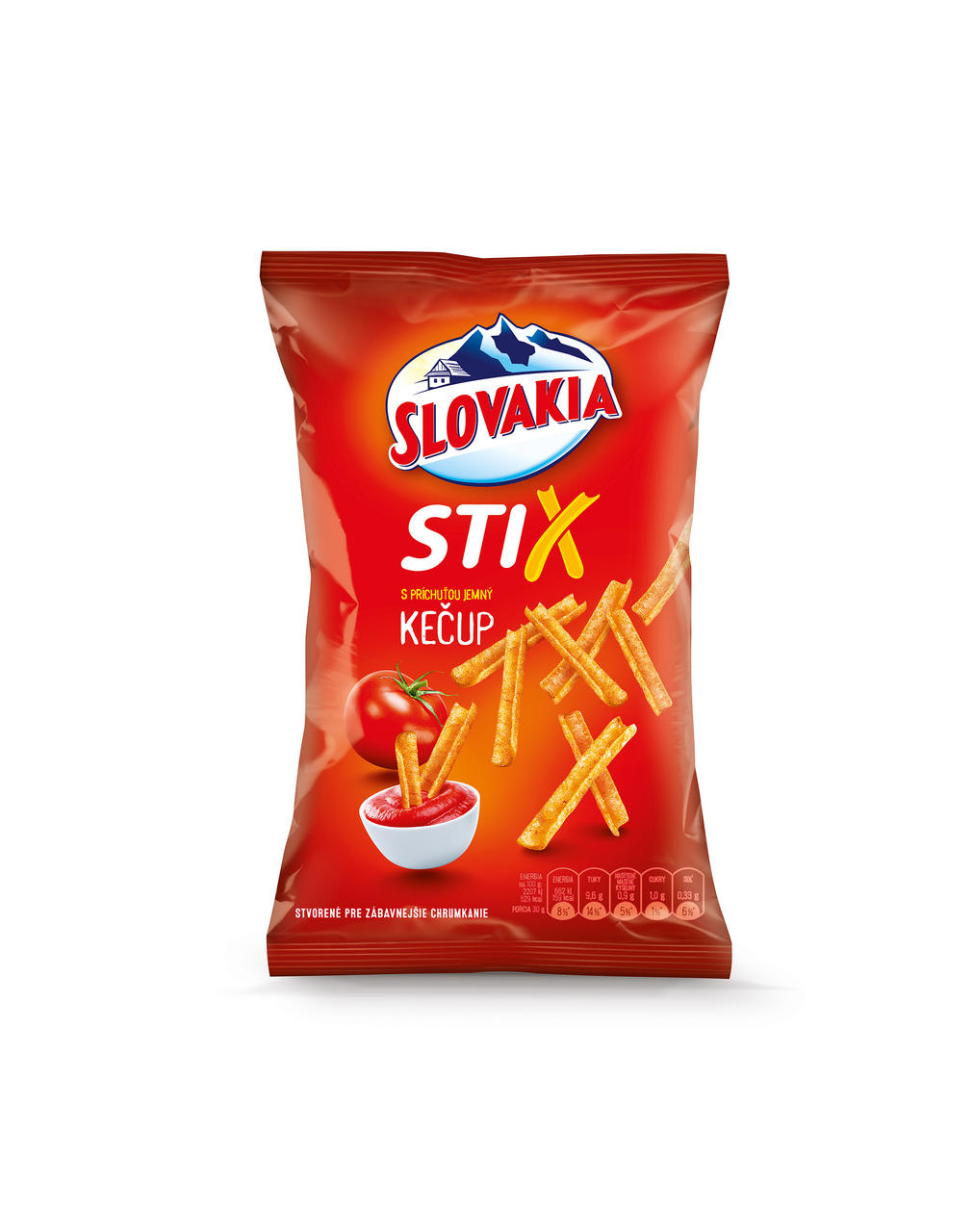 SLOVAKIA Stix s príchuťou jemný kečup 120 g