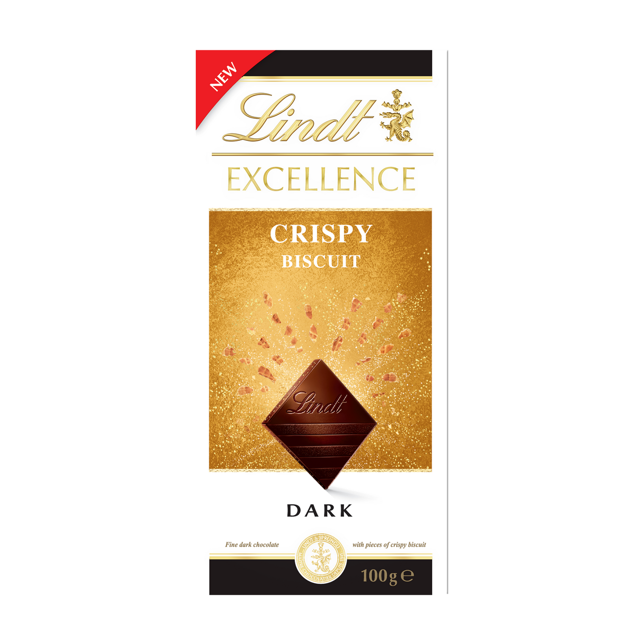 Lindt Excellence Crispy biscuit čokoláda 100 g