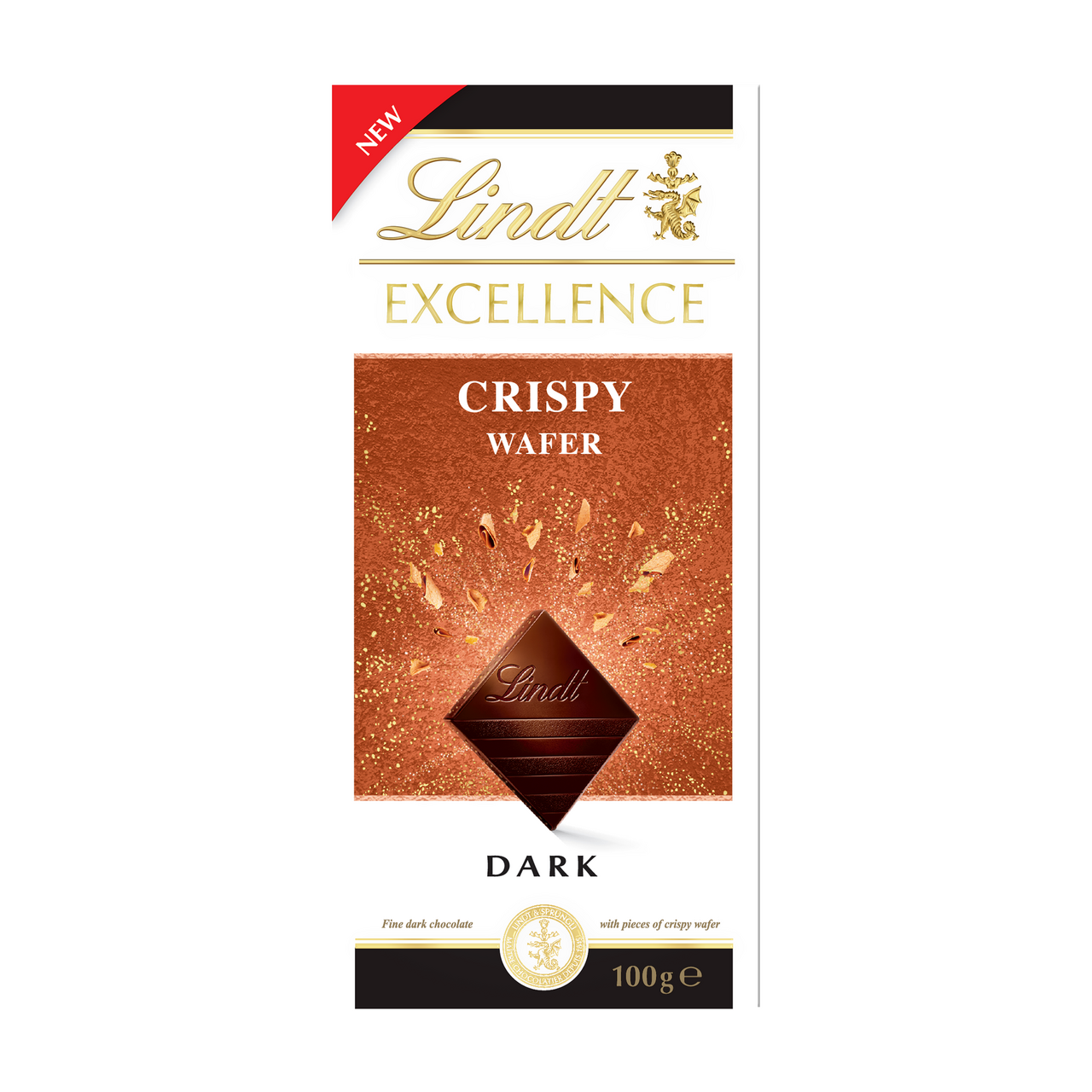 Lindt Excellence Crispy wafer čokoláda 100 g