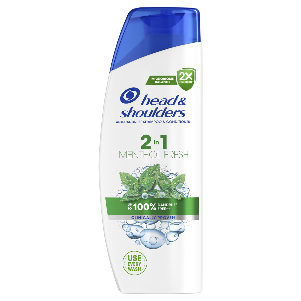 head & shoulders 2in1 Menthol šampón na vlasy 330 ml