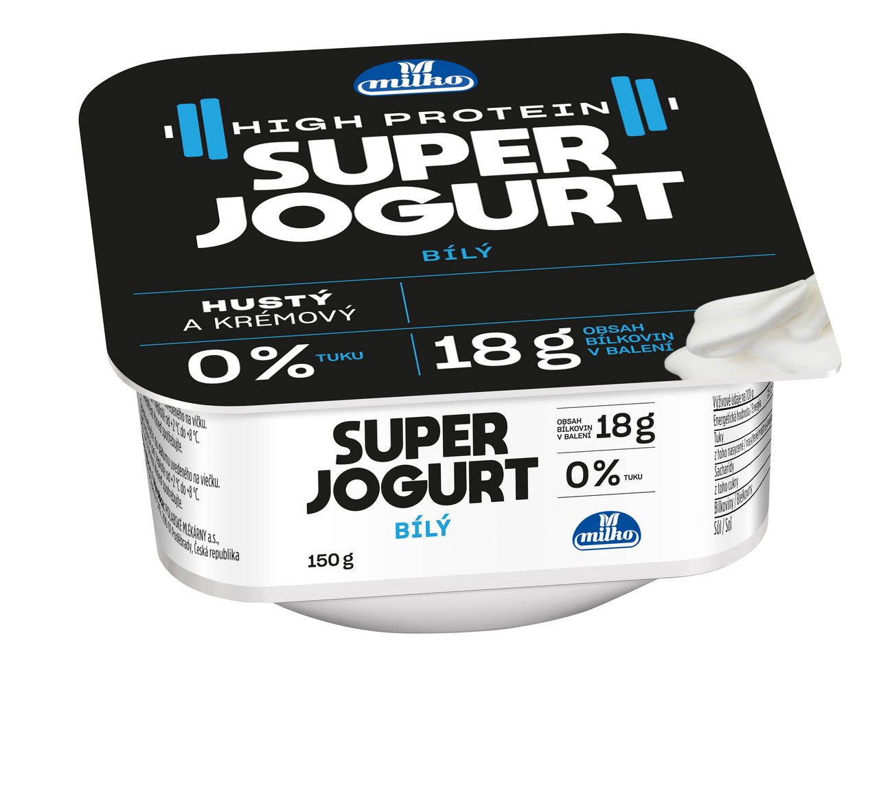 milko Super Protein Jogurt biely chlad. 3 x 150 g