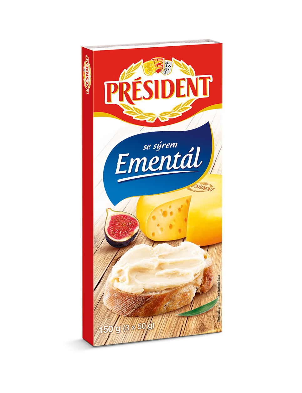 PRÉSIDENT Tavený syr ementál chlad. 150 g