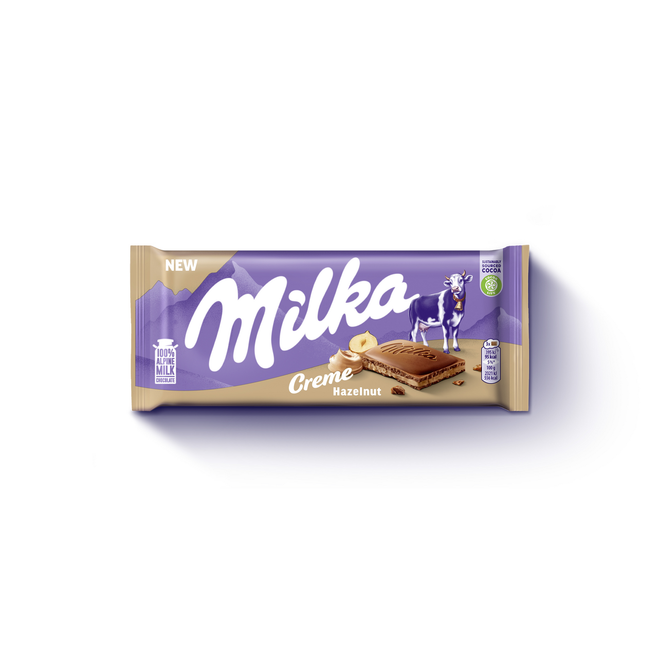 Milka Creme tabuľková čokoláda hazelnut 85 g