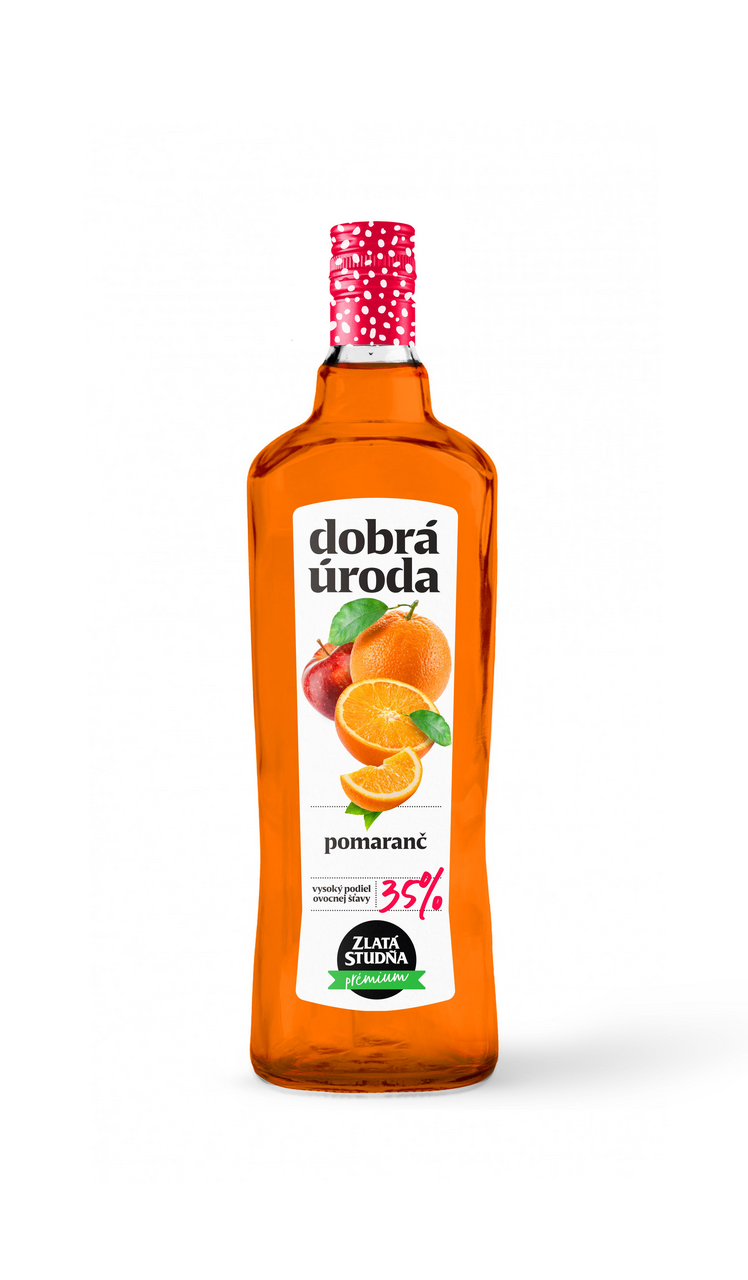 ZLATÁ STUDŇA dobrá úroda Sirup pomaranč 35 % 500 ml
