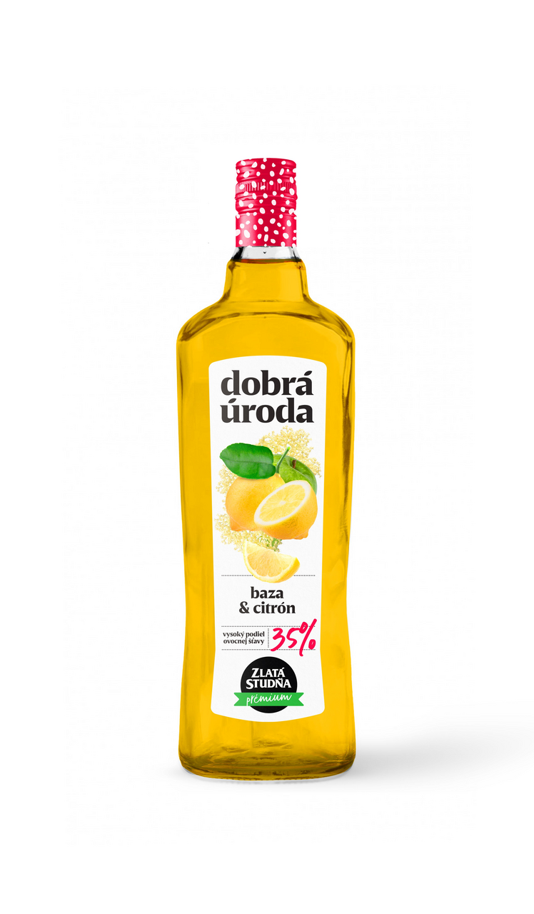ZLATÁ STUDŇA dobrá úroda Sirup baza & citrón 35 % 500 ml