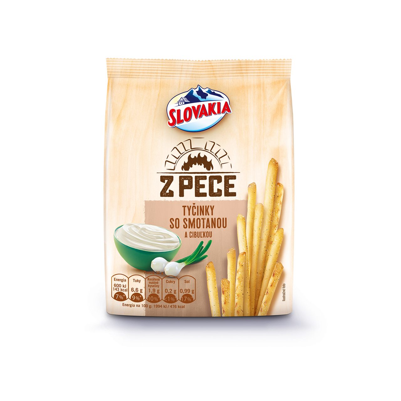 SLOVAKIA Z pece Tyčinky so smotanou a cibuľkou 160 g