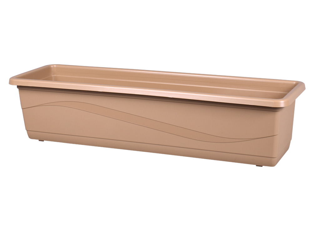 NOHEL-GARDEN Truhlík Lobelia Modern 60 cm plast svetlo hnedý 1 ks