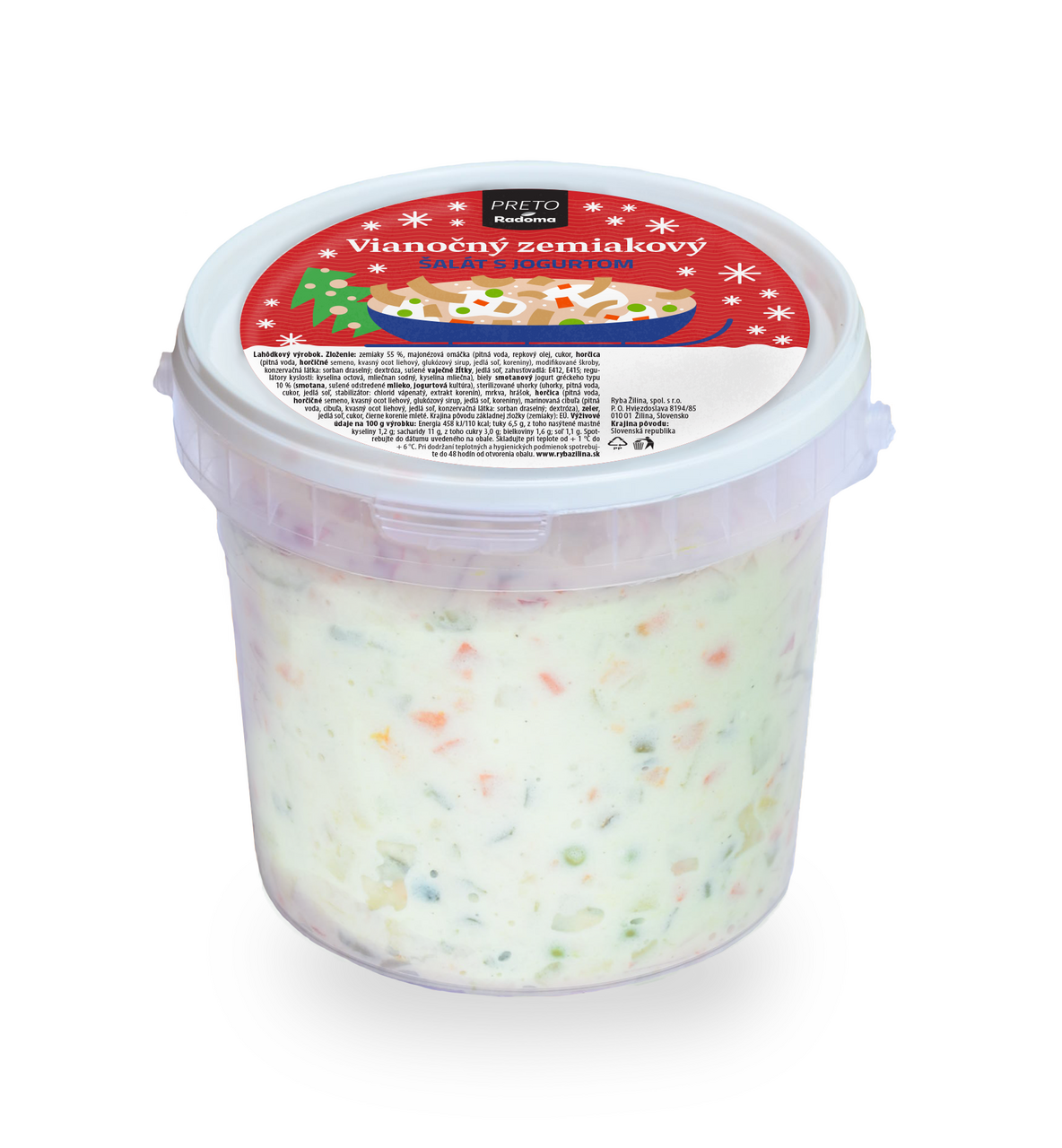 PRETO Radoma Vianočný zemiakový šalát s jogurtom chlad. 1 kg